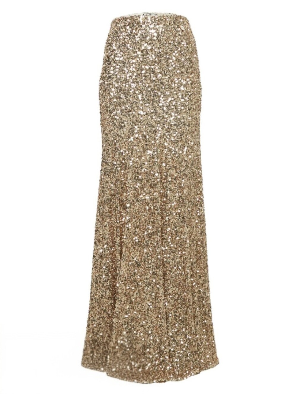 Sparkling Rose Gold Sequin Mermaid Maxi Skirt